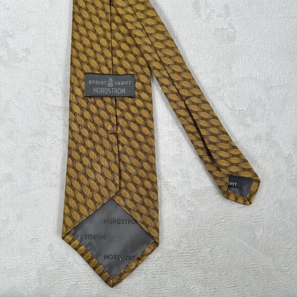 Robert Talbott Nordstrom Tie Hand Sewn Silk Made in USA W 4 x L 60 1/8 Abstract - Picture 4 of 10